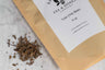 A 4 ounce bag of organic holy basil leaves