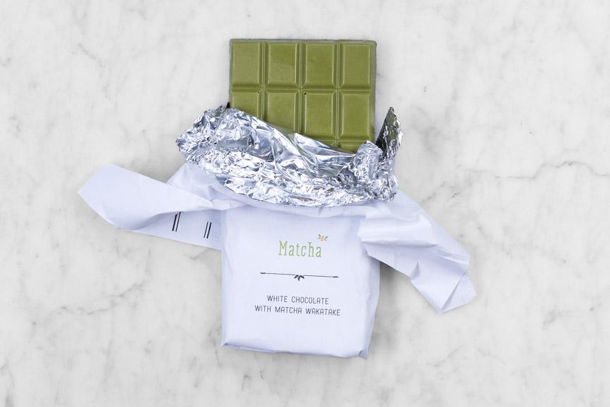 open Matcha white chocolate bar 